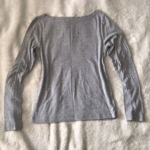 GAP Heather Gray Long Sleeve Shirt